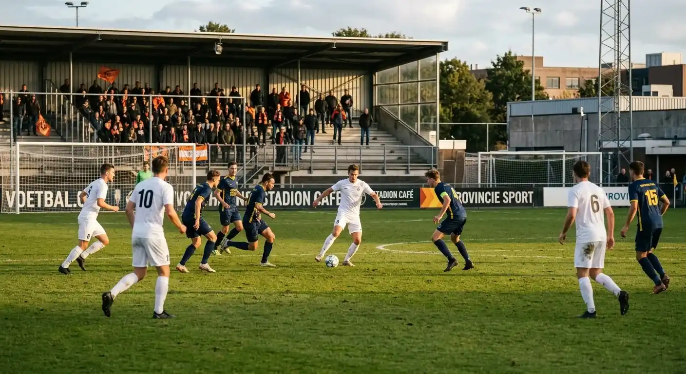Auswärtsspiel in einem kleineren niederländischen Stadion