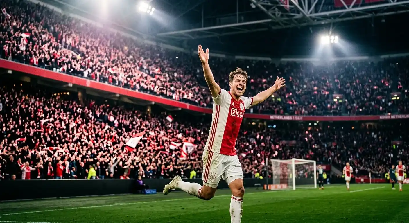 Spieler im PSV-Trikot beim Torjubel im Philips Stadion